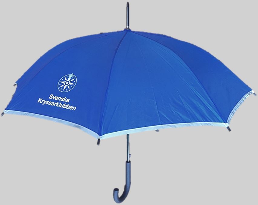 Paraply med reflexband från Svenska Kryssarklubben