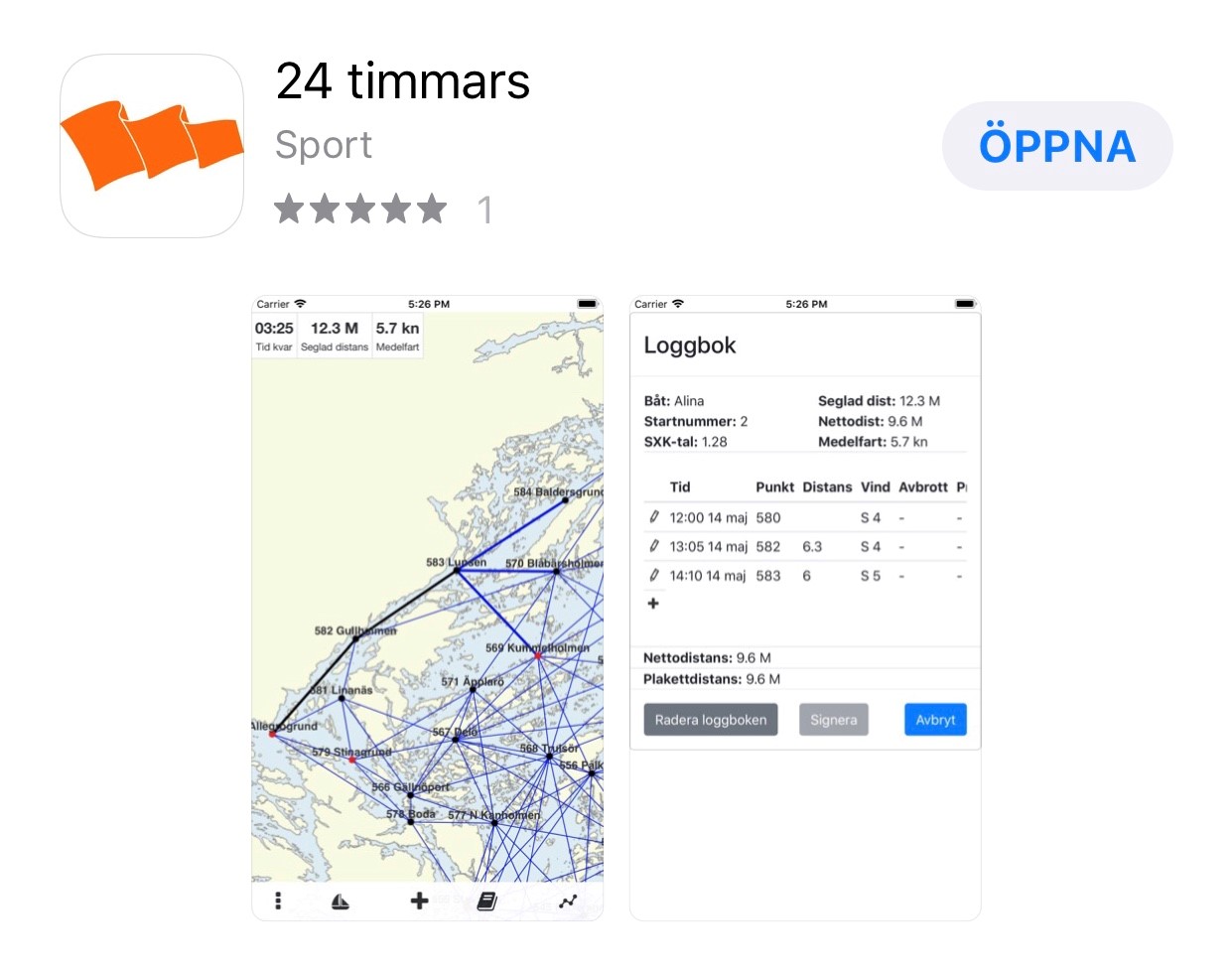 24-timmars app