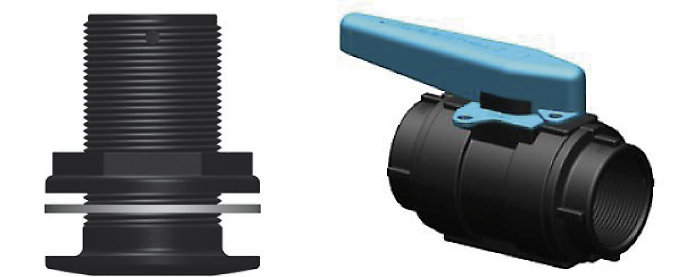 genomförin kulventil