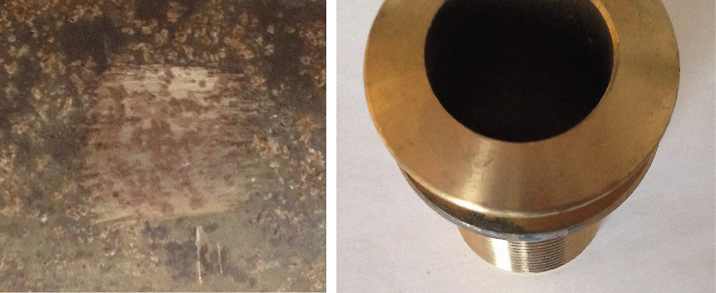 Avzinkad mässing resp avzinkningsfri