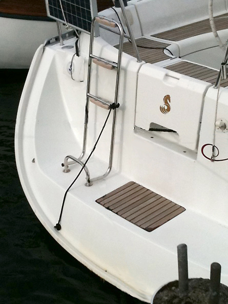 Räddningsstege med draglina